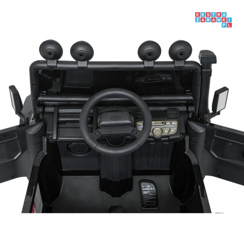 [QLS-8605] Land Rover Defender 110 SVX Concept na akumulator 2x100W 24V/7Ah EVA bluetooth ekoskóra - czarny