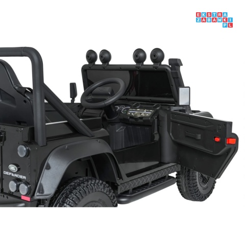 [QLS-8605] Land Rover Defender 110 SVX Concept na akumulator 2x100W 24V/7Ah EVA bluetooth ekoskóra - czarny
