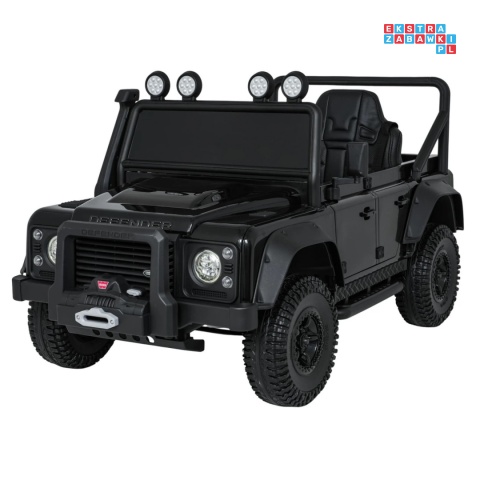 [QLS-8605] Land Rover Defender 110 SVX Concept na akumulator 2x100W 24V/7Ah EVA bluetooth ekoskóra - czarny