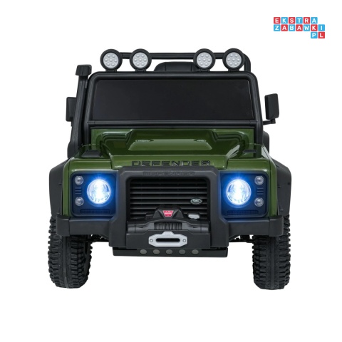 [QLS-8605] Land Rover Defender 110 SVX Concept na akumulator 2x100W 24V/7Ah EVA bluetooth ekoskóra - zielony