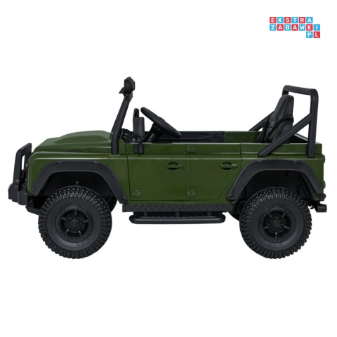 [QLS-8605] Land Rover Defender 110 SVX Concept na akumulator 2x100W 24V/7Ah EVA bluetooth ekoskóra - zielony