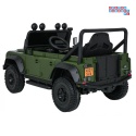 [QLS-8605] Land Rover Defender 110 SVX Concept na akumulator 2x100W 24V/7Ah EVA bluetooth ekoskóra - zielony