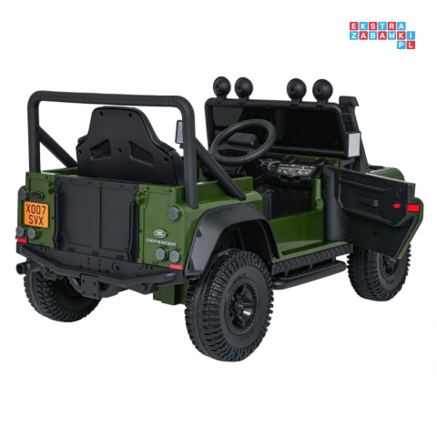 [QLS-8605] Land Rover Defender 110 SVX Concept na akumulator 2x100W 24V/7Ah EVA bluetooth ekoskóra - zielony
