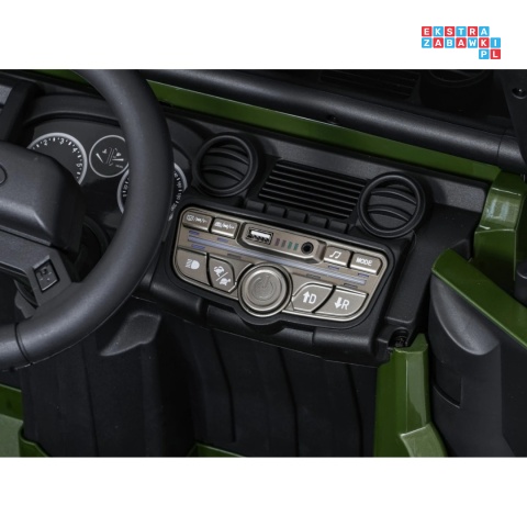 [QLS-8605] Land Rover Defender 110 SVX Concept na akumulator 2x100W 24V/7Ah EVA bluetooth ekoskóra - zielony
