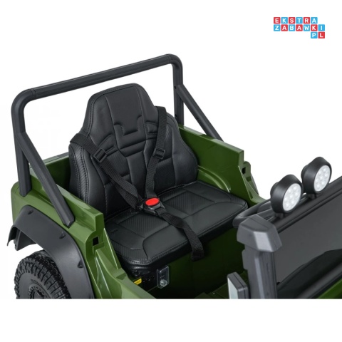 [QLS-8605] Land Rover Defender 110 SVX Concept na akumulator 2x100W 24V/7Ah EVA bluetooth ekoskóra - zielony