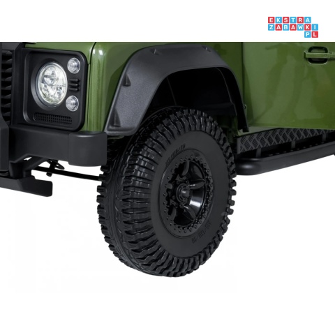 [QLS-8605] Land Rover Defender 110 SVX Concept na akumulator 2x100W 24V/7Ah EVA bluetooth ekoskóra - zielony