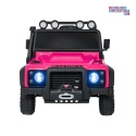 [QLS-8605] Land Rover Defender 110 SVX Concept na akumulator 2x100W 24V/7Ah EVA bluetooth ekoskóra - różowy