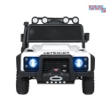 [QLS-8605] Land Rover Defender 110 SVX Concept na akumulator 2x100W 24V/7Ah EVA bluetooth ekoskóra - biały