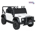 [QLS-8605] Land Rover Defender 110 SVX Concept na akumulator 2x100W 24V/7Ah EVA bluetooth ekoskóra - biały
