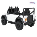 [QLS-8605] Land Rover Defender 110 SVX Concept na akumulator 2x100W 24V/7Ah EVA bluetooth ekoskóra - biały