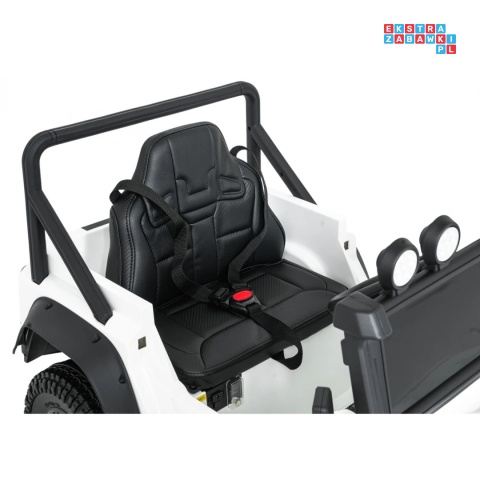 [QLS-8605] Land Rover Defender 110 SVX Concept na akumulator 2x100W 24V/7Ah EVA bluetooth ekoskóra - biały