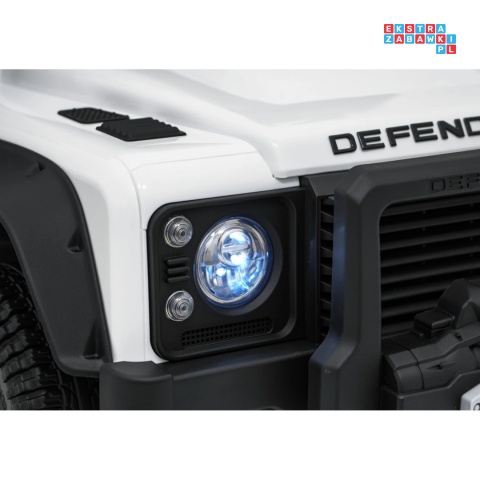 [QLS-8605] Land Rover Defender 110 SVX Concept na akumulator 2x100W 24V/7Ah EVA bluetooth ekoskóra - biały