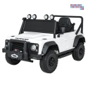 [QLS-8605] Land Rover Defender 110 SVX Concept na akumulator 2x100W 24V/7Ah EVA bluetooth ekoskóra - biały