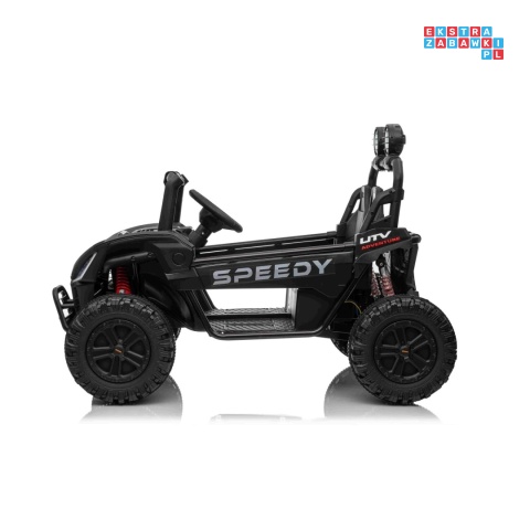 [SX3558] Buggy SPEEDY na akumulator 4x200W 24V/10Ah ekoskóra LED EVA - czarny