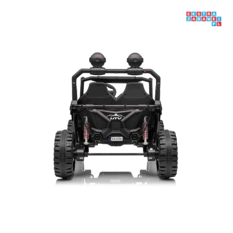 [SX3558] Buggy SPEEDY na akumulator 4x200W 24V/10Ah ekoskóra LED EVA - czarny