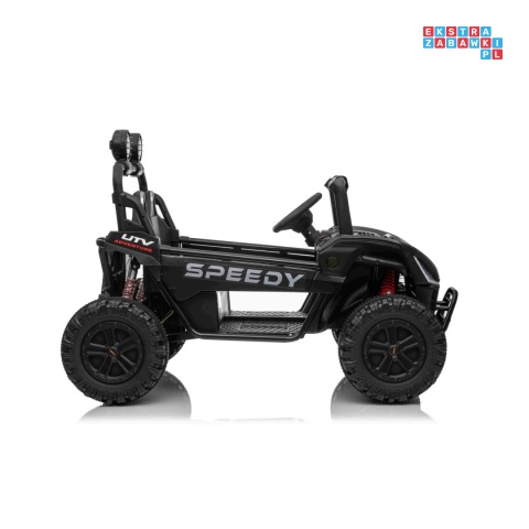[SX3558] Buggy SPEEDY na akumulator 4x200W 24V/10Ah ekoskóra LED EVA - czarny