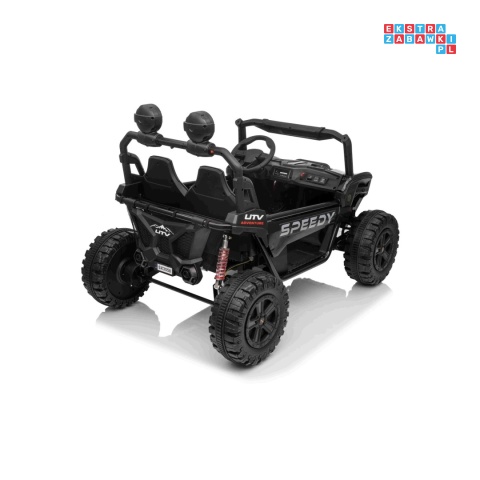 [SX3558] Buggy SPEEDY na akumulator 4x200W 24V/10Ah ekoskóra LED EVA - czarny