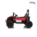 [SX3558] Buggy SPEEDY na akumulator 4x200W 24V/10Ah ekoskóra LED EVA - czerwony