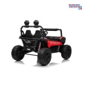 [SX3558] Buggy SPEEDY na akumulator 4x200W 24V/10Ah ekoskóra LED EVA - czerwony