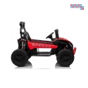 [SX3558] Buggy SPEEDY na akumulator 4x200W 24V/10Ah ekoskóra LED EVA - czerwony