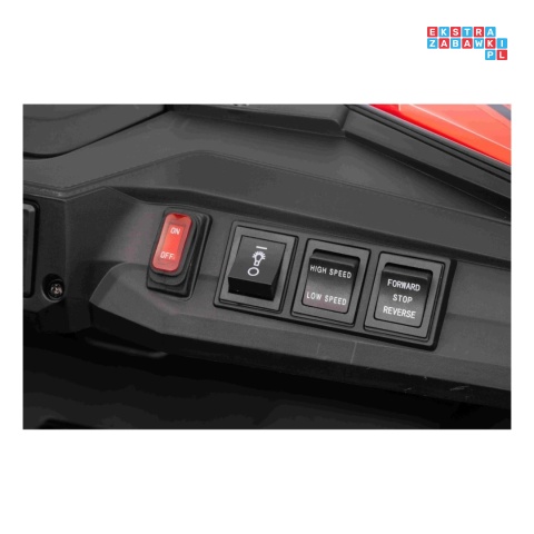 [SX3558] Buggy SPEEDY na akumulator 4x200W 24V/10Ah ekoskóra LED EVA - czerwony