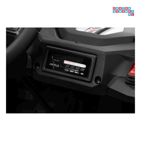 [SX3558] Buggy SPEEDY na akumulator 4x200W 24V/10Ah ekoskóra LED EVA - czerwony