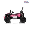 [SX3558] Buggy SPEEDY na akumulator 4x200W 24V/10Ah ekoskóra LED EVA - różowy