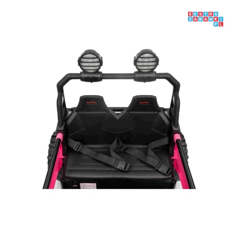 [SX3558] Buggy SPEEDY na akumulator 4x200W 24V/10Ah ekoskóra LED EVA - różowy