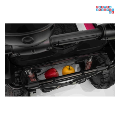 [SX3558] Buggy SPEEDY na akumulator 4x200W 24V/10Ah ekoskóra LED EVA - różowy