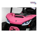 [SX3558] Buggy SPEEDY na akumulator 4x200W 24V/10Ah ekoskóra LED EVA - różowy