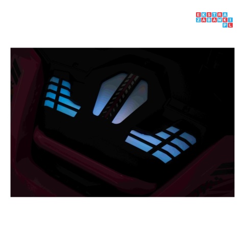 [SX3558] Buggy SPEEDY na akumulator 4x200W 24V/10Ah ekoskóra LED EVA - różowy