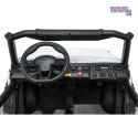 [SX3568] Pojazd terenowy PASSION na akumulator 4x200W 24V/10Ah pilot EVA LED ekoskóra - biały