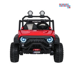 [SX3568] Pojazd terenowy PASSION na akumulator 4x200W 24V/10Ah pilot EVA LED ekoskóra - czerwony