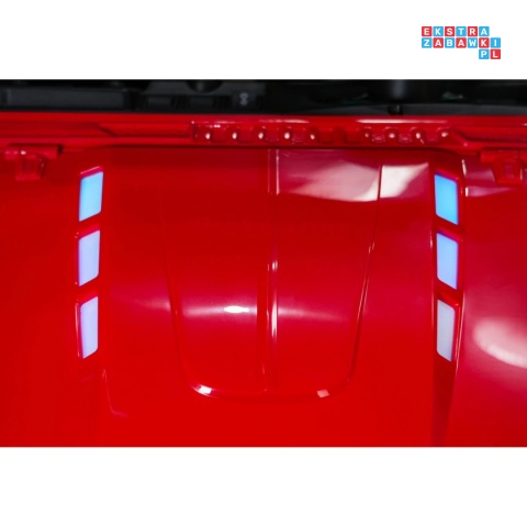 [SX3568] Pojazd terenowy PASSION na akumulator 4x200W 24V/10Ah pilot EVA LED ekoskóra - czerwony