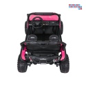 [SX3568] Pojazd terenowy PASSION na akumulator 4x200W 24V/10Ah pilot EVA LED ekoskóra - różowy
