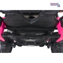 [SX3568] Pojazd terenowy PASSION na akumulator 4x200W 24V/10Ah pilot EVA LED ekoskóra - różowy