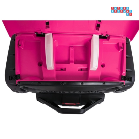 [SX3568] Pojazd terenowy PASSION na akumulator 4x200W 24V/10Ah pilot EVA LED ekoskóra - różowy