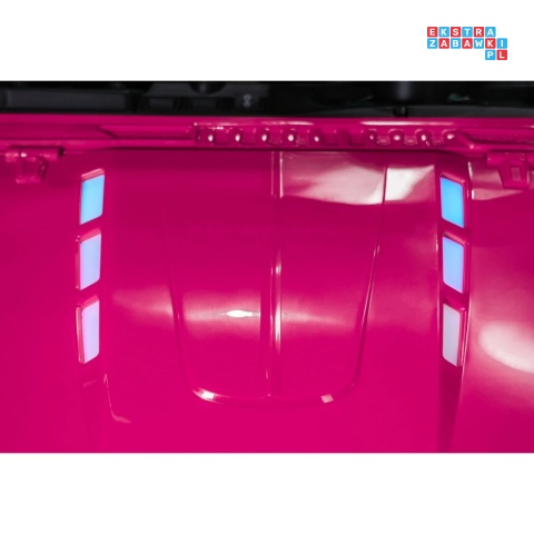 [SX3568] Pojazd terenowy PASSION na akumulator 4x200W 24V/10Ah pilot EVA LED ekoskóra - różowy