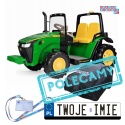 Traktor na akumulator John Deere Peg Perego dual + pokrowiec w rozmiarze XL