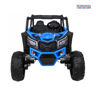UTV-MX buggy na akumulator dwuosobowy - niebieski, 4x60W, 24V/7Ah, pilot, LED, EVA [XMX-613]