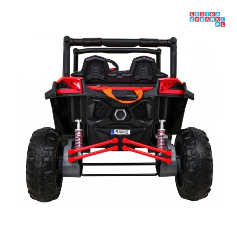 [XMX-613] Buggy UTV-MX na akumulator 4x60W 24V/7Ah pilot LED EVA - czerwony