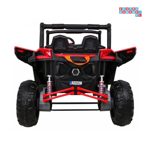 [XMX-613] Buggy UTV-MX na akumulator 4x60W 24V/7Ah pilot LED EVA - czerwony