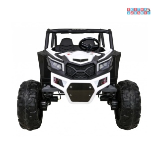 UTV-MX buggy na akumulator dwuosobowy - biały, 4x60W, 24V/7Ah, pilot, LED, EVA [XMX-613]