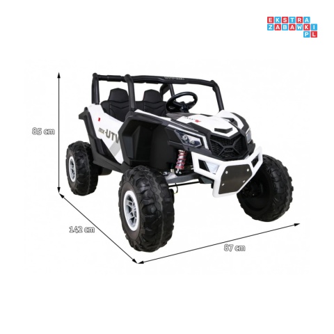 [XMX-613] Buggy UTV-MX na akumulator 4x60W 24V/7Ah pilot LED EVA - biały