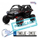 [XMX-639] Buggy KCK na akumulator 4x50W 24V/9Ah ekoskóra EVA MP3 Bluetooth - czarny [S]