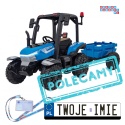 [BLT-206] Duży traktor BLAST z przyczepką na akumulator 2x200W 24V/9Ah EVA pilot MP3 - niebieski [S]