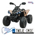 [CA002] Quad Maverick ATV na akumulator 4x45W 12V/10Ah pilot pokrowiec LED EVA - beżowy