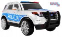 [outlet] [CH9935] Suv Policja auto na akumulator 2x45W 12V/7Ah koła EVA, syreny, światła, megafon, pilot