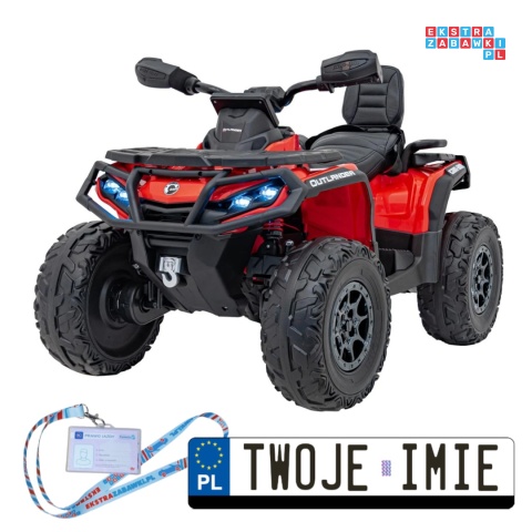 [DK-CA005] Quad CAN-AM Outlander 4x200W 24V/7Ah EVA LED - czerwony