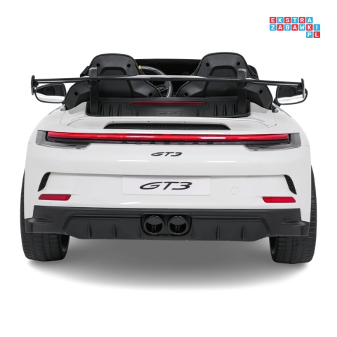 [DK-P911] Auto Porsche 911 GT3 na akumulator 4x200W 24V/10Ah EVA Bluetooth ekoskóra - biały